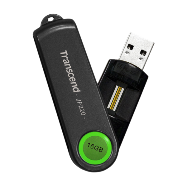 Transcend JetFlash 220 16 GB Black photo 1