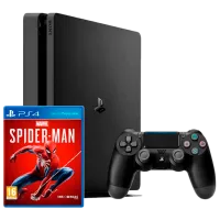 Sony Playstation 4 Slim + Marvel's Spider-Man Черный