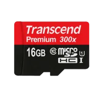 Card memorie Transcend 16 GB MicroSD Card/ UHS-I (300X)