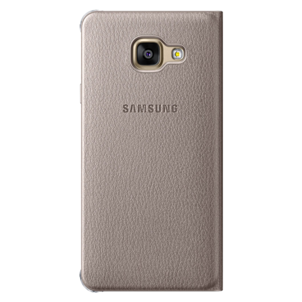 Чехол для смартфона Samsung Galaxy A3 (2016) Samsung/ Flip Wallet/ PP/ Золотой photo 1