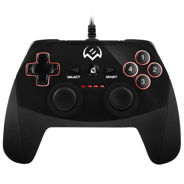 Gamepad Sven GC-250 Cu fir/ 11 buttons/ Black photo 1 Gamepad Sven GC-250 Cu fir/ 11 buttons/ Black photo 1