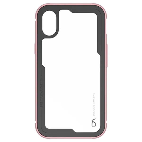 Husă pentru smartphone Apple iPhone X DA/ Back/ TPU/ PC/ Transparent Pink photo 1 Husă pentru smartphone Apple iPhone X DA/ Back/ TPU/ PC/ Transparent Pink photo 1