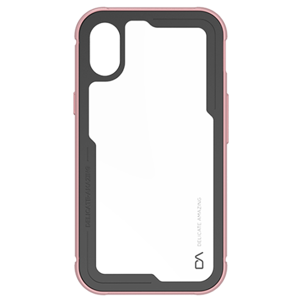 Husă pentru smartphone Apple iPhone X DA/ Back/ TPU/ PC/ Transparent Pink photo 1 Husă pentru smartphone Apple iPhone X DA/ Back/ TPU/ PC/ Transparent Pink photo 1