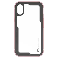 Чехол для смартфона Apple iPhone X DA/ Back/ TPU/ PC/ Прозрачный Розовый
