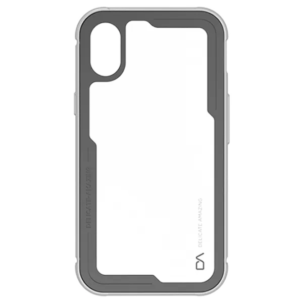 Husă pentru smartphone Apple iPhone X DA/ Back/ TPU/ PC/ Transparent Silver photo 1 Husă pentru smartphone Apple iPhone X DA/ Back/ TPU/ PC/ Transparent Silver photo 1