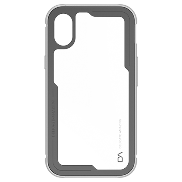 Husă pentru smartphone Apple iPhone X DA/ Back/ TPU/ PC/ Transparent Silver photo 1 Husă pentru smartphone Apple iPhone X DA/ Back/ TPU/ PC/ Transparent Silver photo 1