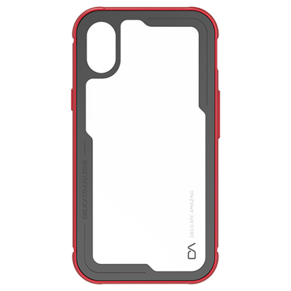 Husă pentru smartphone Apple iPhone X DA/ Back/ TPU/ PC/ Transparent Red photo 1 Husă pentru smartphone Apple iPhone X DA/ Back/ TPU/ PC/ Transparent Red photo 1