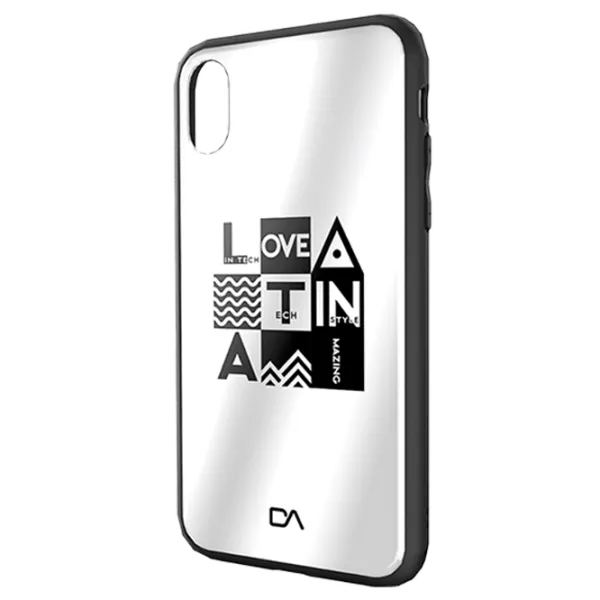 Husă pentru smartphone Apple iPhone X DA/ Back/ Glass Shell/ PC/ PU/ TPU/ Black Silver photo 1 Husă pentru smartphone Apple iPhone X DA/ Back/ Glass Shell/ PC/ PU/ TPU/ Black Silver photo 1