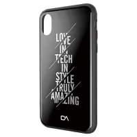Чехол для смартфона Apple iPhone X DA/ Back/ Glass Shell/ PC/ PU/ TPU/ Белый Черный