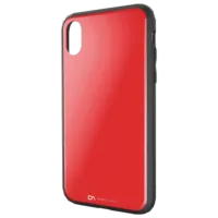 Чехол для смартфона Apple iPhone X DA/ Back/ Glass Shell/ PC/ PU/ TPU/ Черный Красный