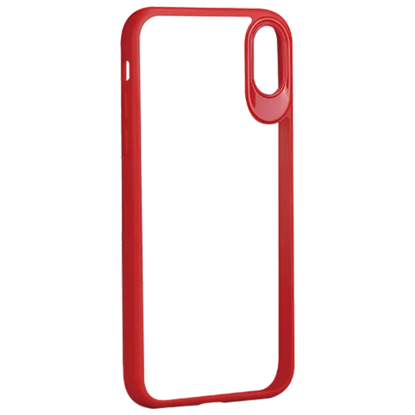 Husă pentru smartphone Apple iPhone X DA/ Back/ TPU/ PC/ Transparent Red photo 1 Husă pentru smartphone Apple iPhone X DA/ Back/ TPU/ PC/ Transparent Red photo 1