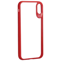 Чехол для смартфона Apple iPhone X DA/ Back/ TPU/ PC/ Прозрачный Красный
