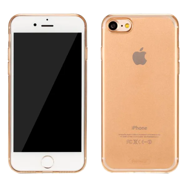 Husa Apple iPhone 7/8 Plus Remax Back/ TPU/ Gold photo 1