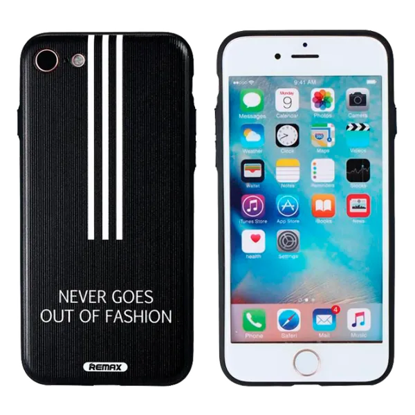 Husa Apple iPhone 7/8 Remax Back/ PU/PC/ RM-273 Black photo 1