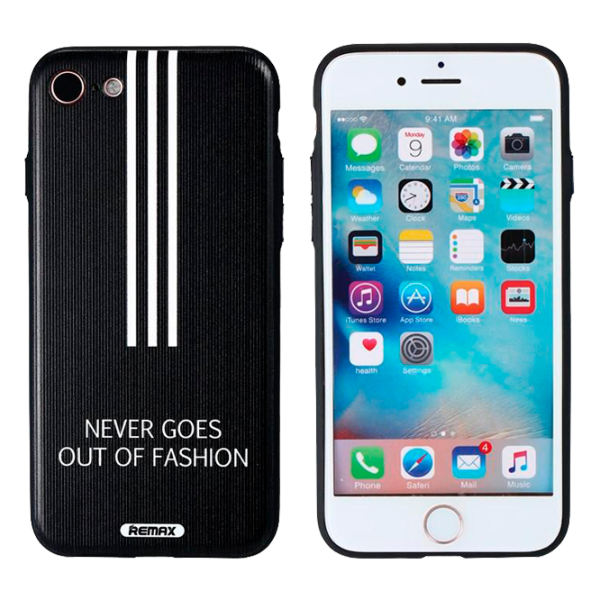 Husa Apple iPhone 7/8 Remax Back/ PU/PC/ RM-273 Black photo 1