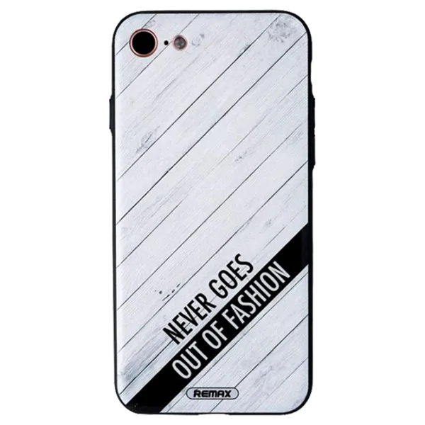 Husă pentru smartphone Apple iPhone 7/ 8 Remax/ Back/ PC/ PU/ White Black photo 1