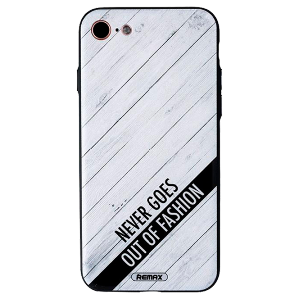 Husă pentru smartphone Apple iPhone 7/ 8 Remax/ Back/ PC/ PU/ White Black photo 1