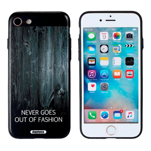 Husa Apple iPhone 7/8 Remax Back/ PU/PC/ RM-275 Black photo 1