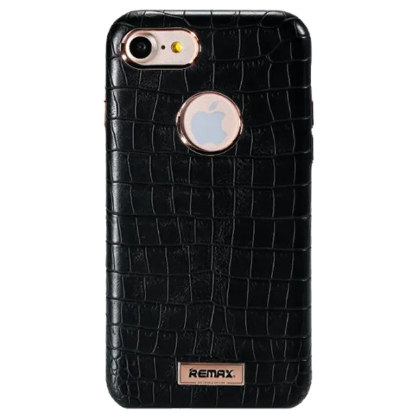 Husă pentru smartphone Apple iPhone 7/ 8/ SE2 Remax/ Back/ PC/ PU/ Rose Gold Black photo 1