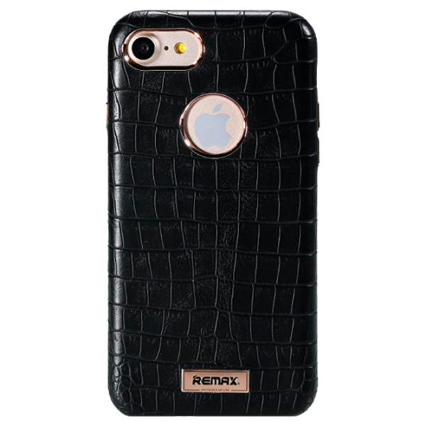 Husă pentru smartphone Apple iPhone 7/ 8/ SE2 Remax/ Back/ PC/ PU/ Rose Gold Black photo 1