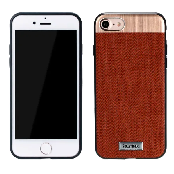 Husa Apple iPhone 7/8 Plus Remax Back/ TPU/ Brown photo 1