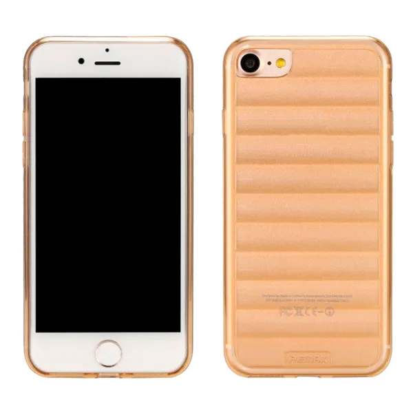 Husa Apple iPhone 7/8 Plus Remax Back/ TPU/ Gold photo 1