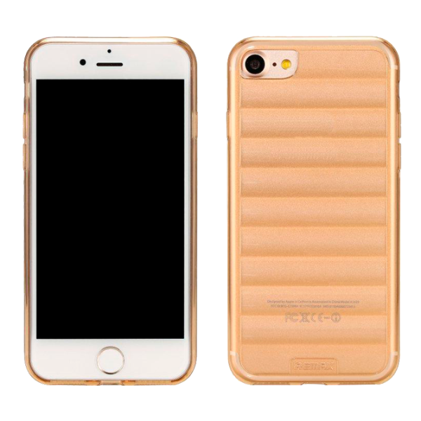 Husa Apple iPhone 7/8 Plus Remax Back/ TPU/ Gold photo 1