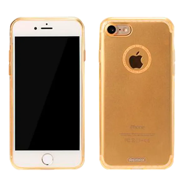 Husa Apple iPhone 7/8 Plus Remax Back/ TPU/ Gold photo 1