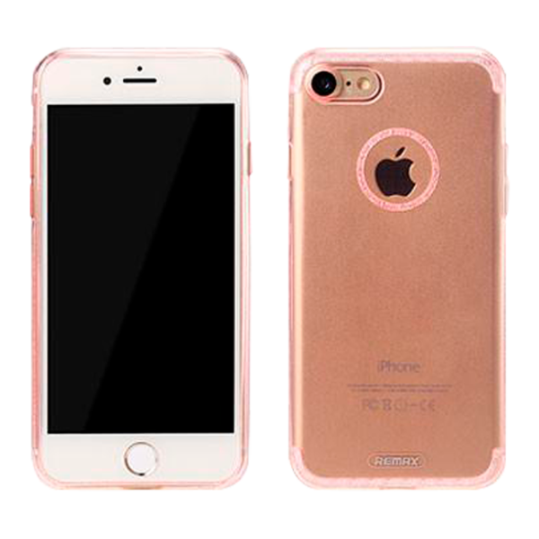 Husa Apple iPhone 7/8 Plus Remax Back/ TPU/ Pink photo 1
