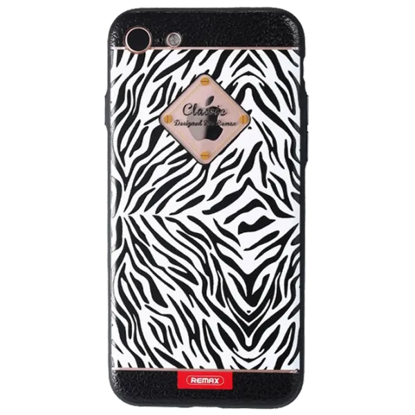 Husă pentru smartphone Apple iPhone 7/ 8 Plus Remax/ Back/ TPU/ White Black photo 1