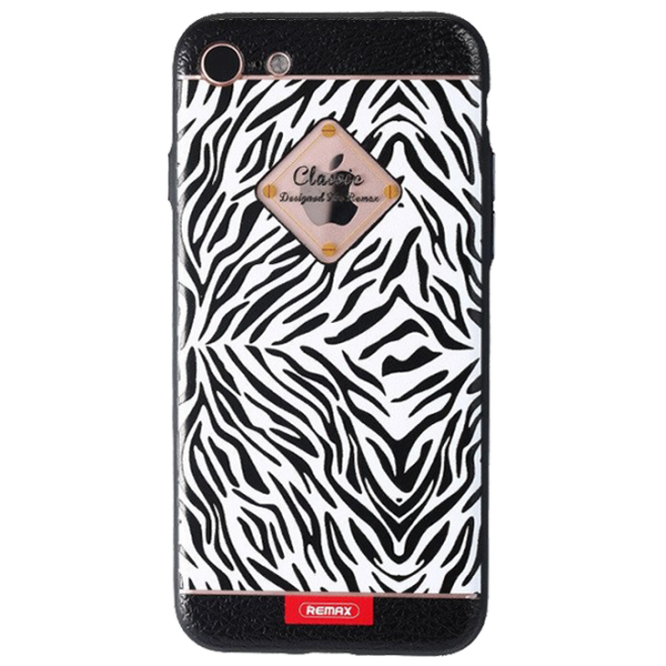 Husă pentru smartphone Apple iPhone 7/ 8 Plus Remax/ Back/ TPU/ White Black photo 1
