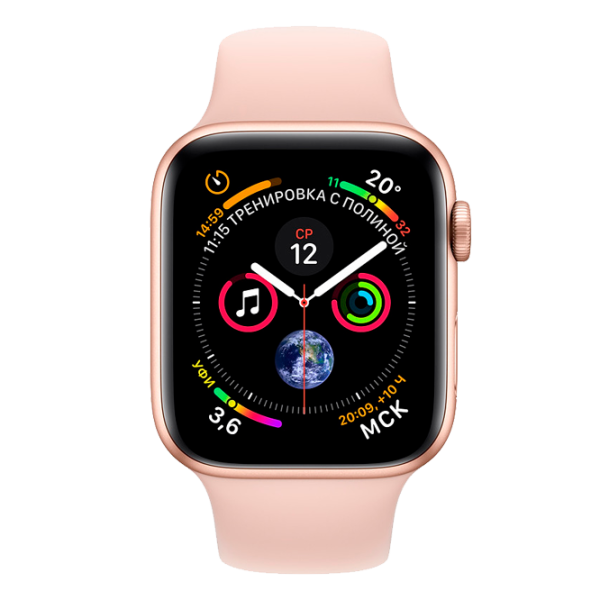 Ceas inteligent Apple Watch Series 4 1.57"/ MU682/ Sport Band Gold photo 1