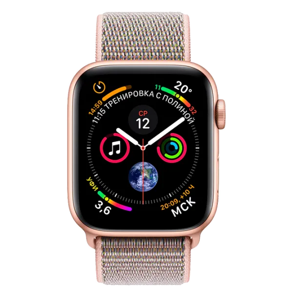 Умные часы Apple Watch Series 4 1.57"/ MU692/ Sport Loop Золотой photo 1