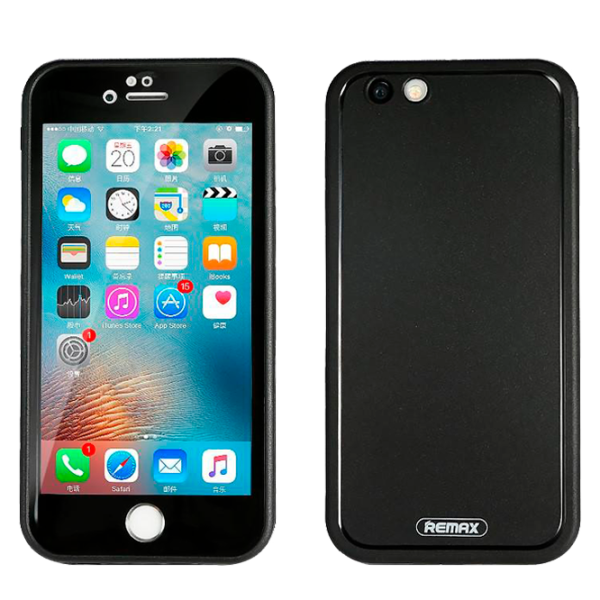 Husa Apple iPhone 6/6S Plus Remax Back/ PP/TPU/ Black photo 1