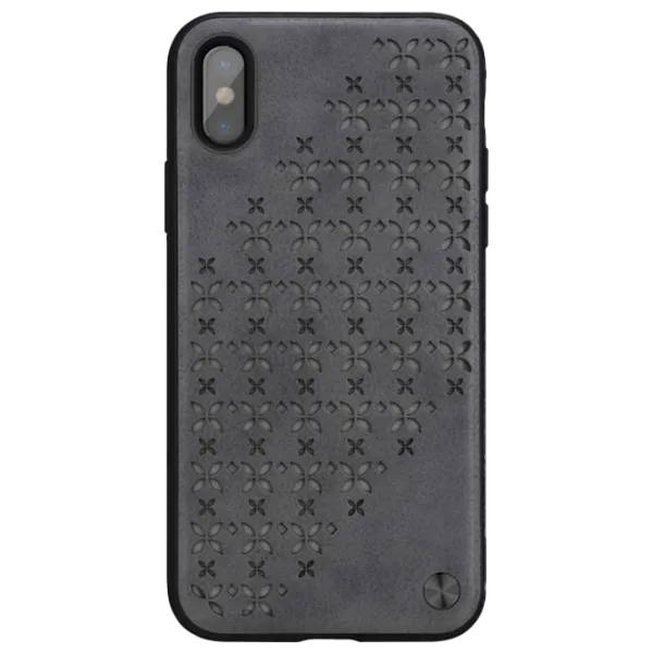 Husă pentru smartphone Apple iPhone X Nillkin/ Back/ TPU/ PC/ PU/ Gray photo 1