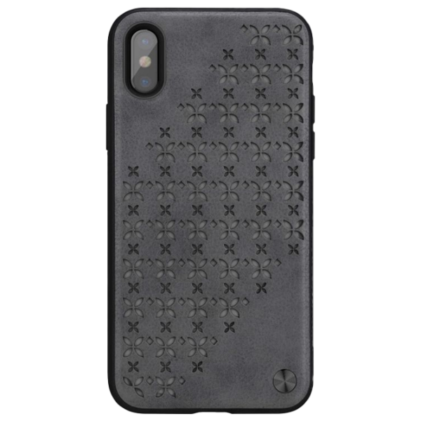 Husă pentru smartphone Apple iPhone X Nillkin/ Back/ TPU/ PC/ PU/ Gray photo 1