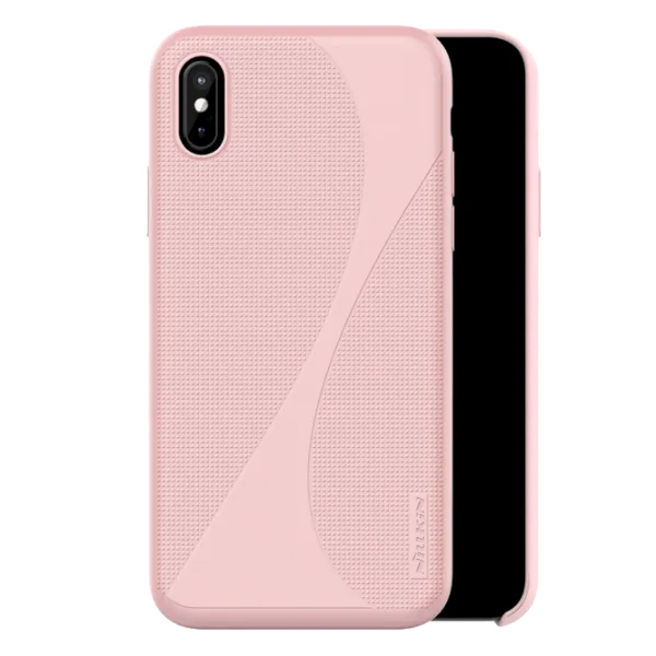 Husa Apple iPhone X Nillkin Back/ TPU/PC/ Pink photo 1