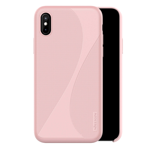 Husa Apple iPhone X Nillkin Back/ TPU/PC/ Pink photo 1