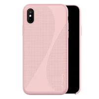 Husa Apple iPhone X Nillkin Back/ TPU/PC/ Pink
