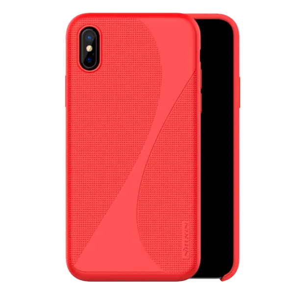 Husa Apple iPhone X Nillkin Back/ TPU/PC/ Red photo 1