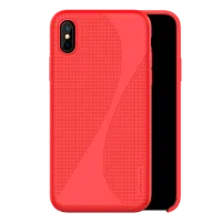 Husa Apple iPhone X Nillkin Back/ TPU/PC/ Red