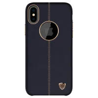 Husă pentru smartphone Apple iPhone X Nillkin/ Back/ PC/ PU/ Gold Black