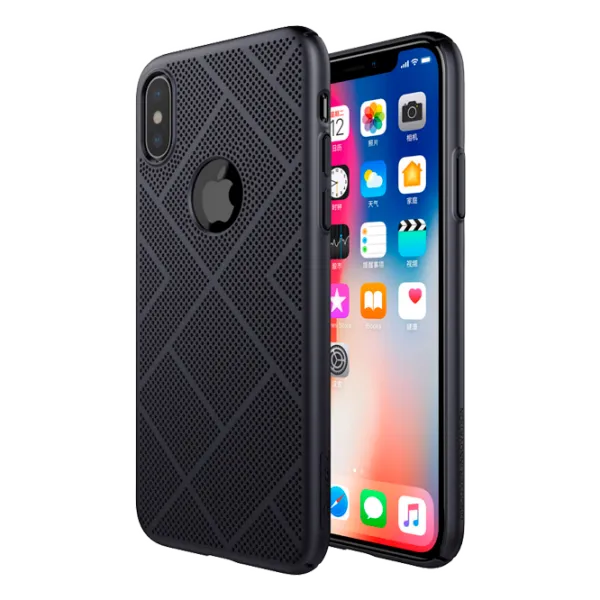 Husa Apple iPhone X Nillkin Back/ PC/ Black photo 1
