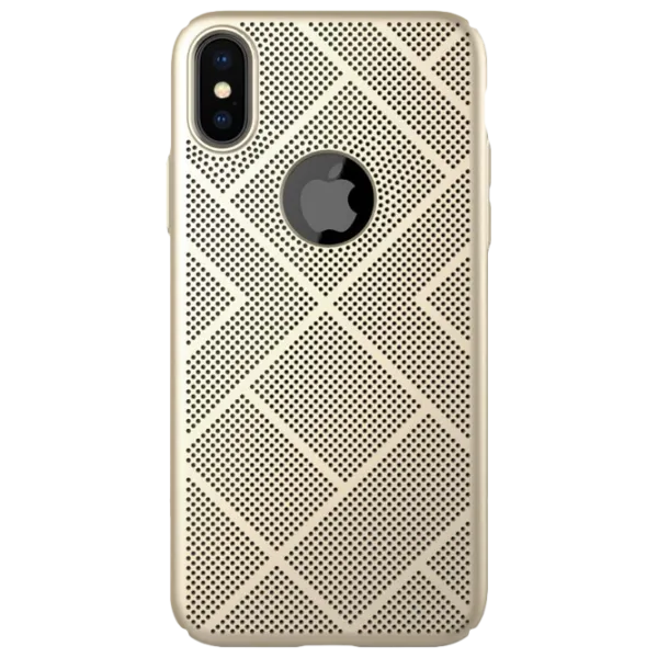 Husă pentru smartphone Apple iPhone X Nillkin/ Back/ PC/ Gold photo 1