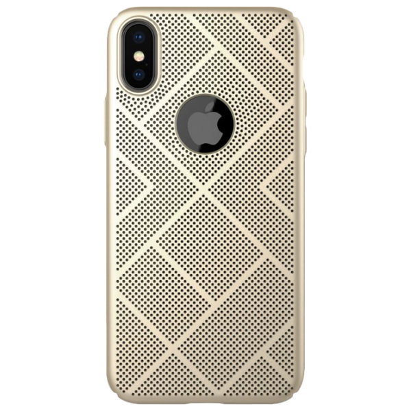 Husă pentru smartphone Apple iPhone X Nillkin/ Back/ PC/ Gold photo 1