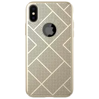 Husă pentru smartphone Apple iPhone X Nillkin/ Back/ PC/ Gold