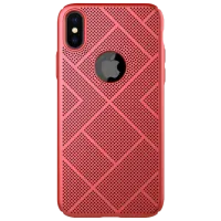 Husă pentru smartphone Apple iPhone X Nillkin/ Back/ PC/ Red