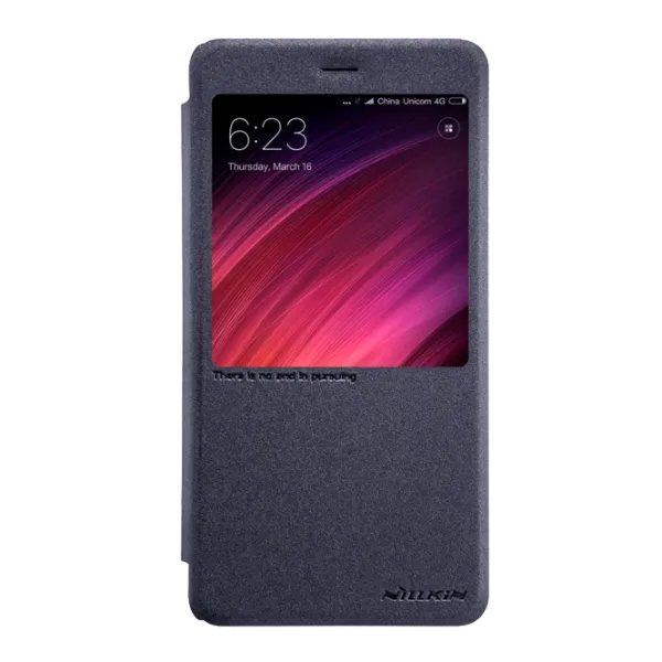 Husa Xiaomi Redmi Note 4X Nillkin Flip Cover/ Leather/ Black photo 1