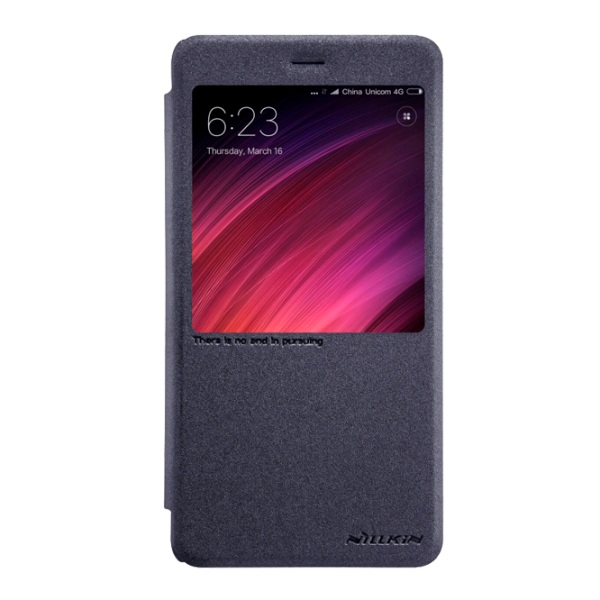 Husa Xiaomi Redmi Note 4 Nillkin Flip Cover/ Leather/ Black photo 1