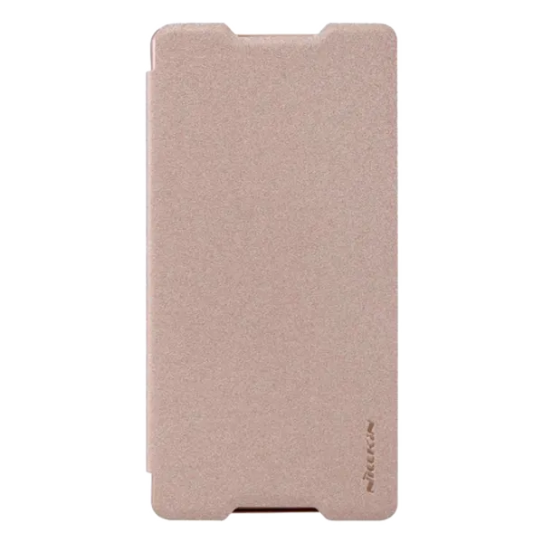 Чехол Sony Xperia Z4 Nillkin Flip Cover/ Leather/ Золотой photo 1